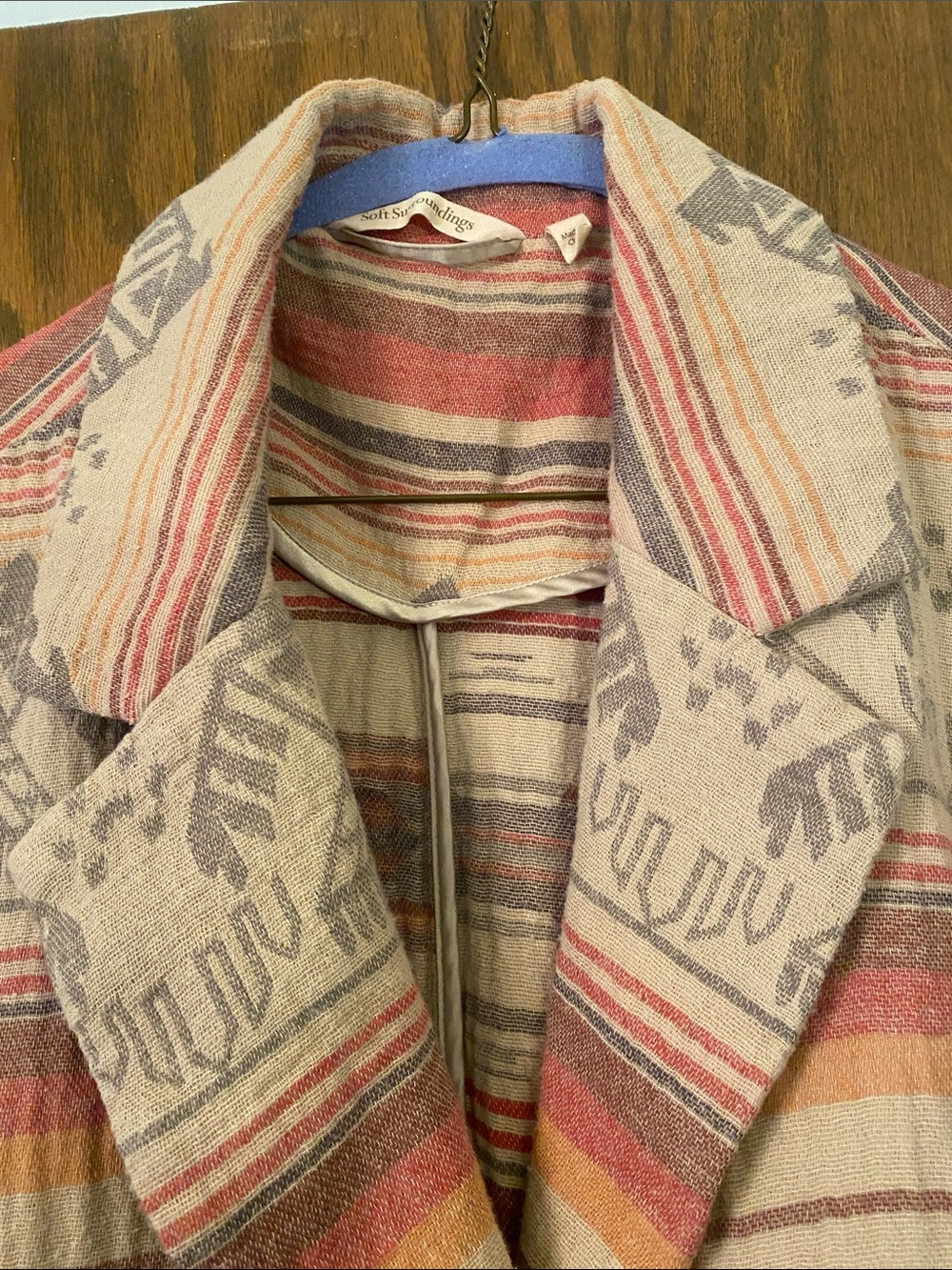 Soft Surroundings Aztec Fringe Duster - Picture 2 of 16